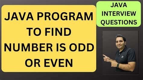 find odd number in java